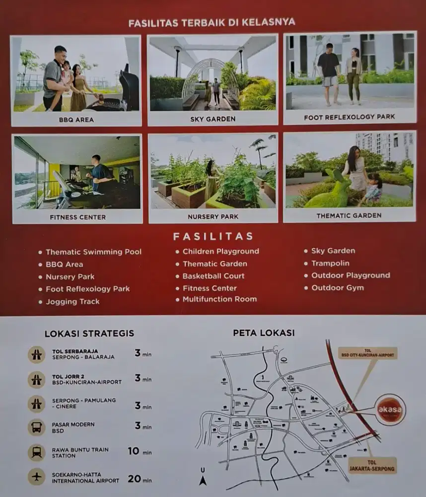 Sewa/Rent Apartemen Apartemen Akasa, Tower Kamaya 1 BR, Full furnished