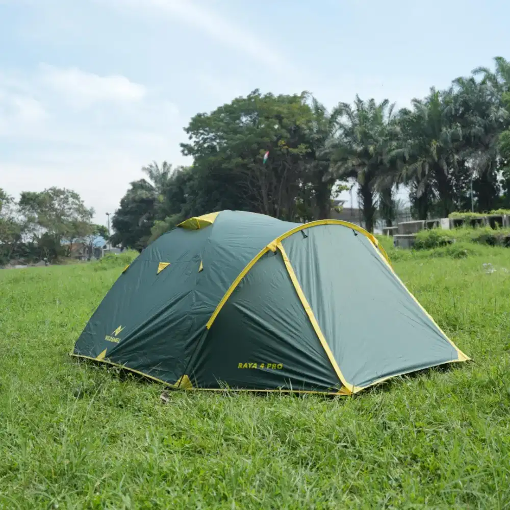 Tenda Camping Wildshell Raya 4 Pro Kapasitas 4-5 Orang Dome Outdoor