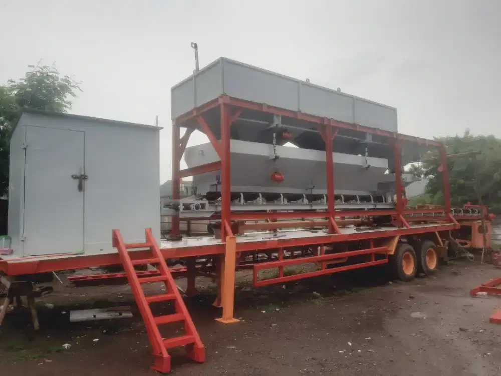 Batching plant mobile dry / batchingplant fortuble