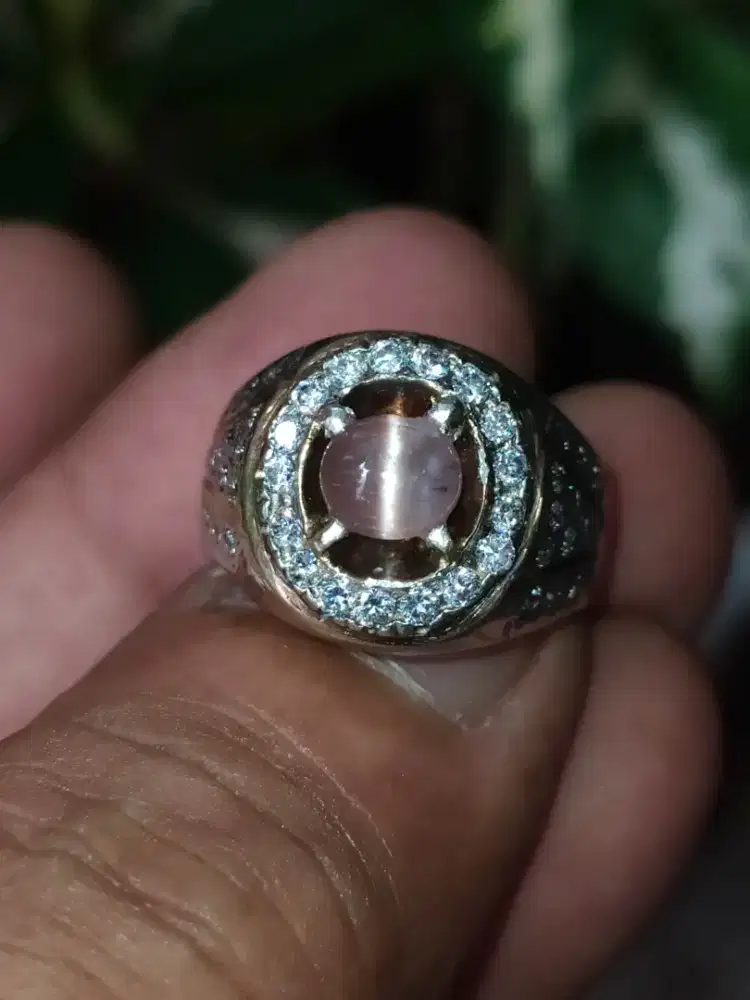 Cats eye Tourmaline ring perak
