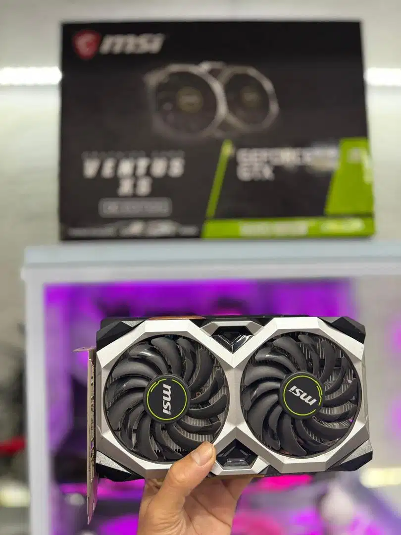 BISA TT VGA GTX 1660SUPER MSI VENTUS 6GB DDR6 192BIT FULLSET LIKENEW