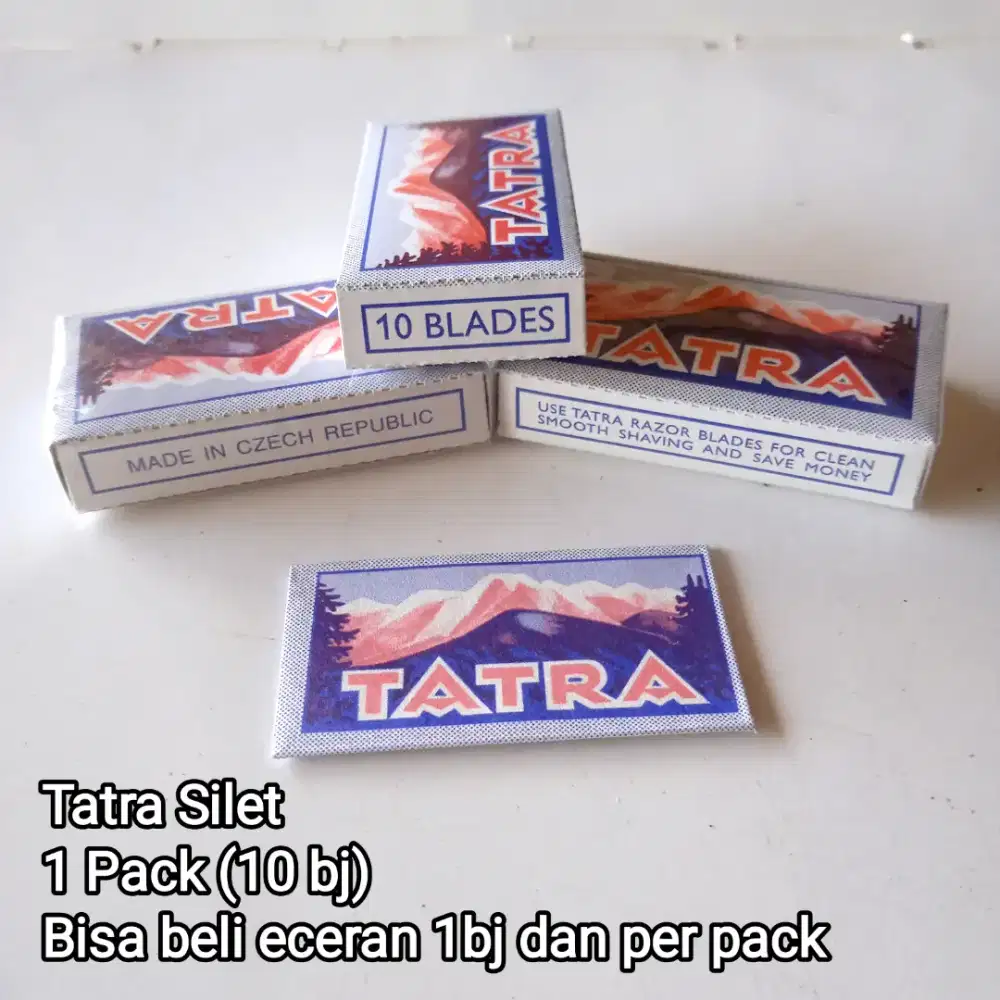Silet Tatra –pack dan eceran Tajam, Presisi, Made in Czech Republic