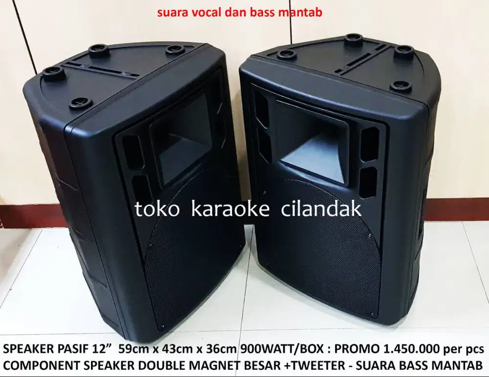 SPEAKER PASIF 12  COCOK UNTUK KARAOKE RESTORAN CAFE SENAM MASJID MUSHO