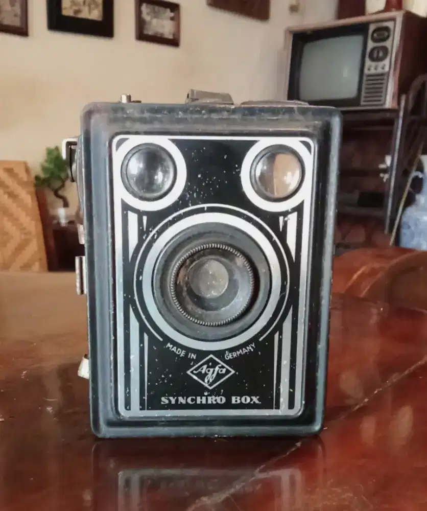 Kamera Vintage Jadul Merk Agfa Synchro Box Made In Germany Original