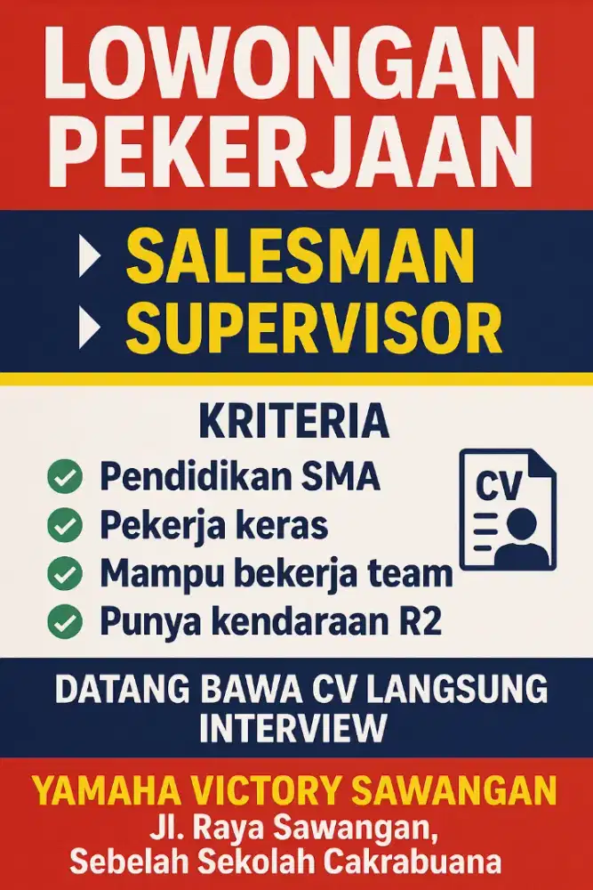 DIBUTUHKAN TENAGA PENJUAL
