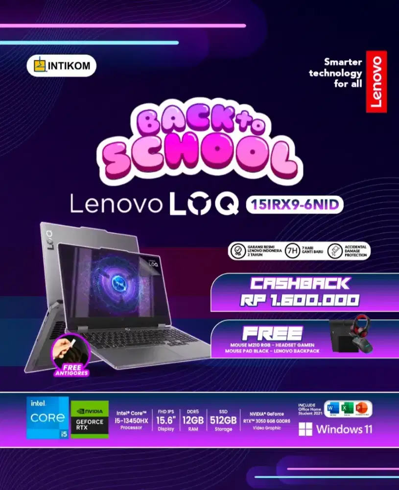 Cicilan laptop lenovo loq gaming gen 13 terbaru cuma ktp
