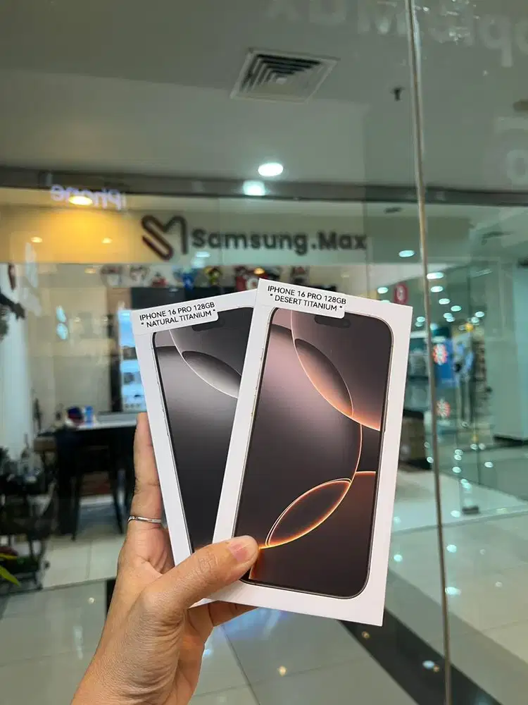 IPHONE 16 pro 128GB GARANSI RESMI IBOX 1thn