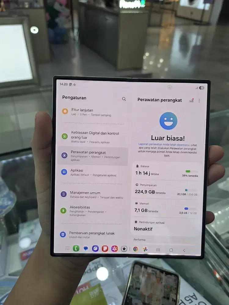 Jual Samsung Z-Fold 6 12/256 titanium mulusss