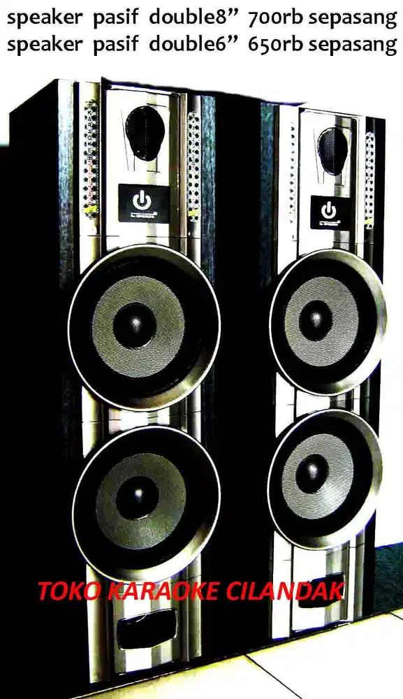 SPEAKER PASIF TOWER  speaker pasif double 6 harga 650rb sepasang
