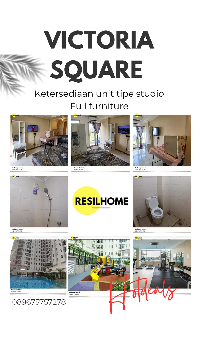 sewa perbulan apartemen Victoria Square Cimone Tangerang termurah
