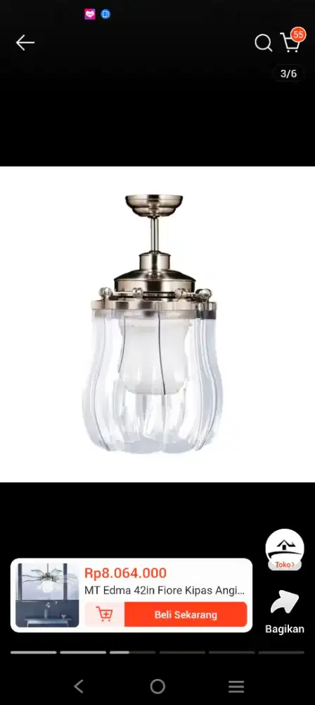 Ceiling Fan Mt. Edma type Fiore