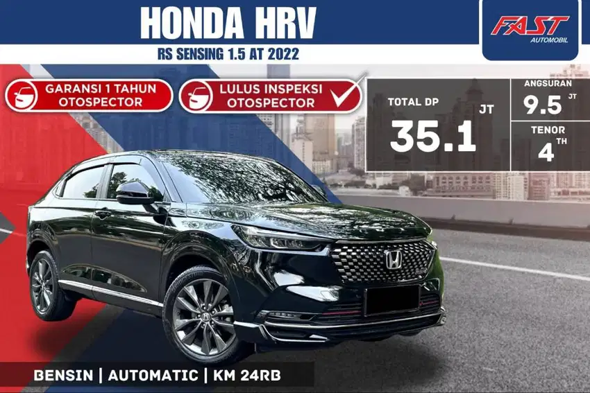 HONDA HRV RS 2022 SENSING 1.5 AT PANORAMIC LOW KM.24RB PAJAK PNJG #F2S
