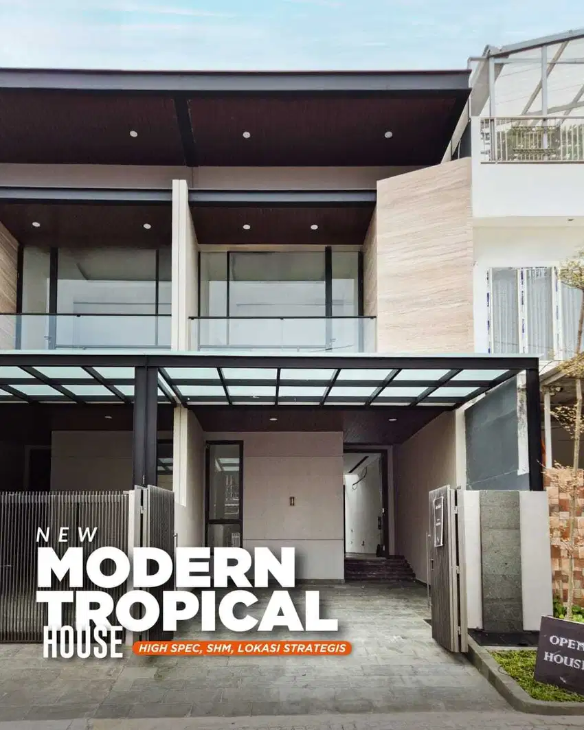 NEW Modern Tropical House Kupang Baru, Langka