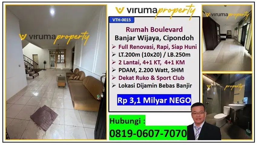 VTH0015 - Rumah Boulevard Banjar Wijaya, Tangerang, lokasi favorit !