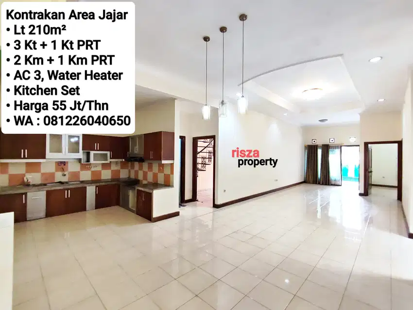 Sewa Rumah Area Jajar Solo Kota, Dekat Manahan, The Alila Hotel