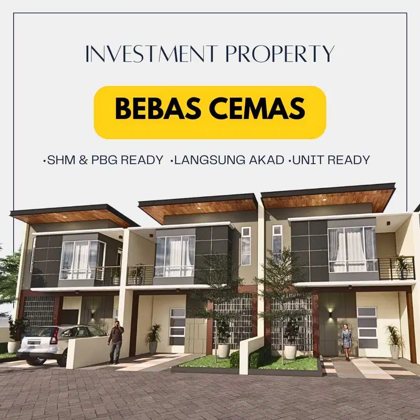 Rumah cantik 2 lantai + free pagar & kanopi