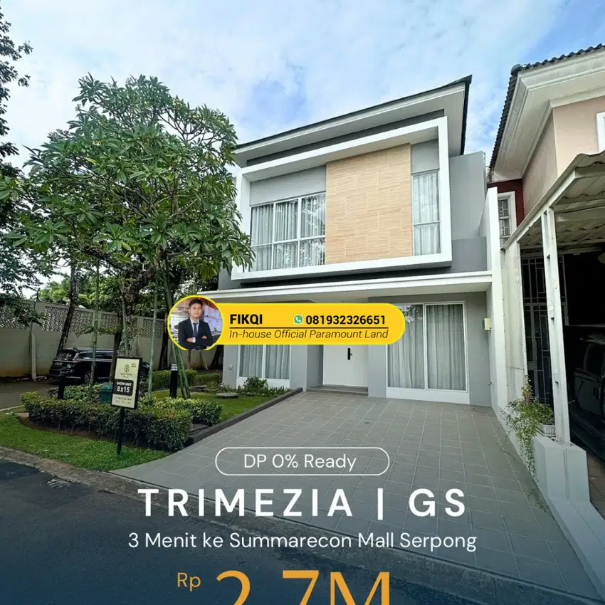 Rumah Mewah Show Unit Developher Trimezia 8x15 Full Furnished