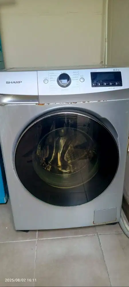 Mesin Cuci Sharp ES-FL 1083W Bukaan Depan 8.5 kg