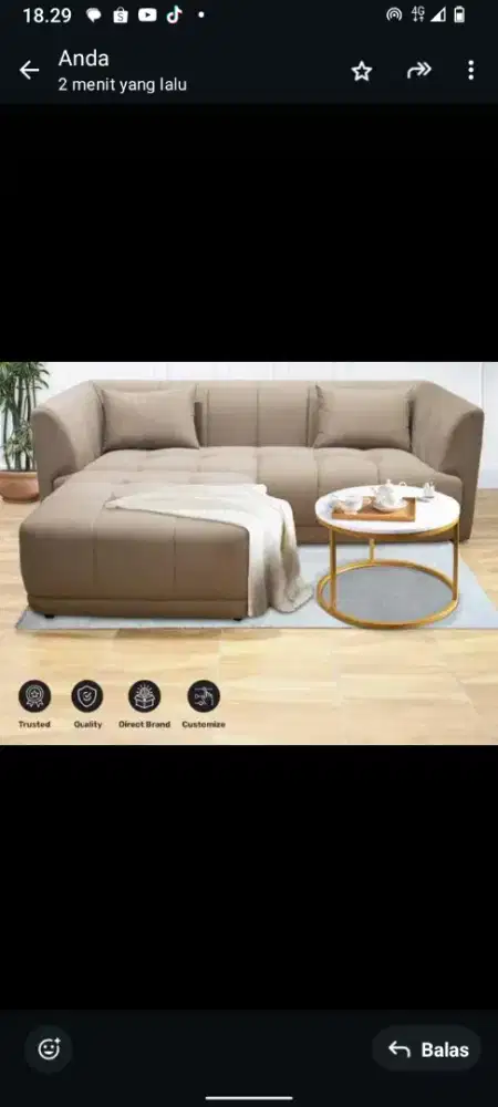 Sofa corner mode L