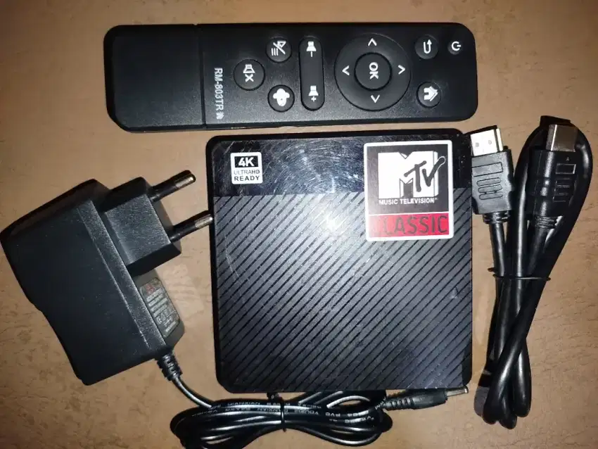 STB Android Akari AX 512 2/16 Android 10 Lengkap No Minus