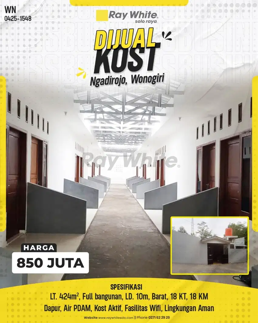 Dijual Kost Aktif Kawasan Industri Cocok Untuk Invest Di Wonogiri