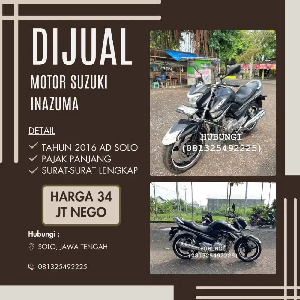 Suzuki Inazuma Tahun 2016