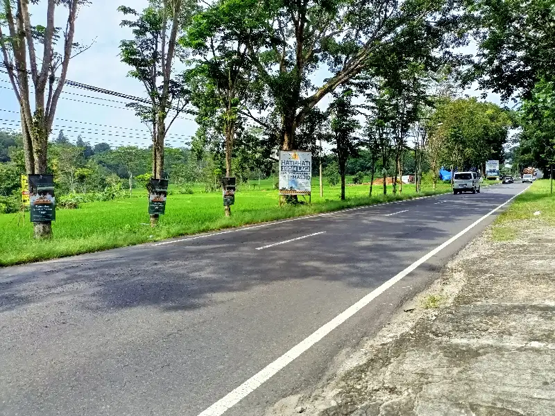 Tanah tepi jalan raya solo-tawangmangu dikarangpandan