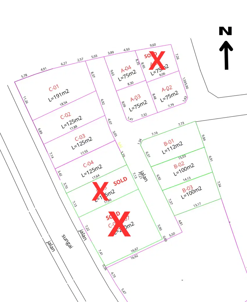 Dijual Tanah Kavling Dekat Living World Mall Gatsu Timur Denpasar