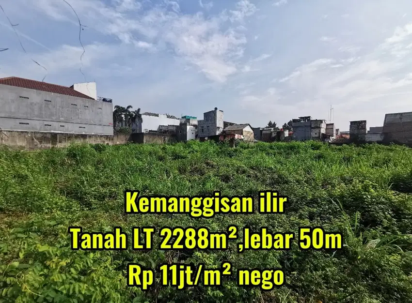 Hanya 10menit ke jlan s parman slipi! Tanah premium kemanggisan