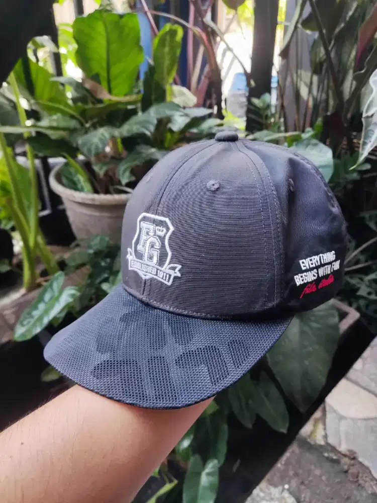 Topi FILA Golf Original Logo FG Bordir Visor Embos