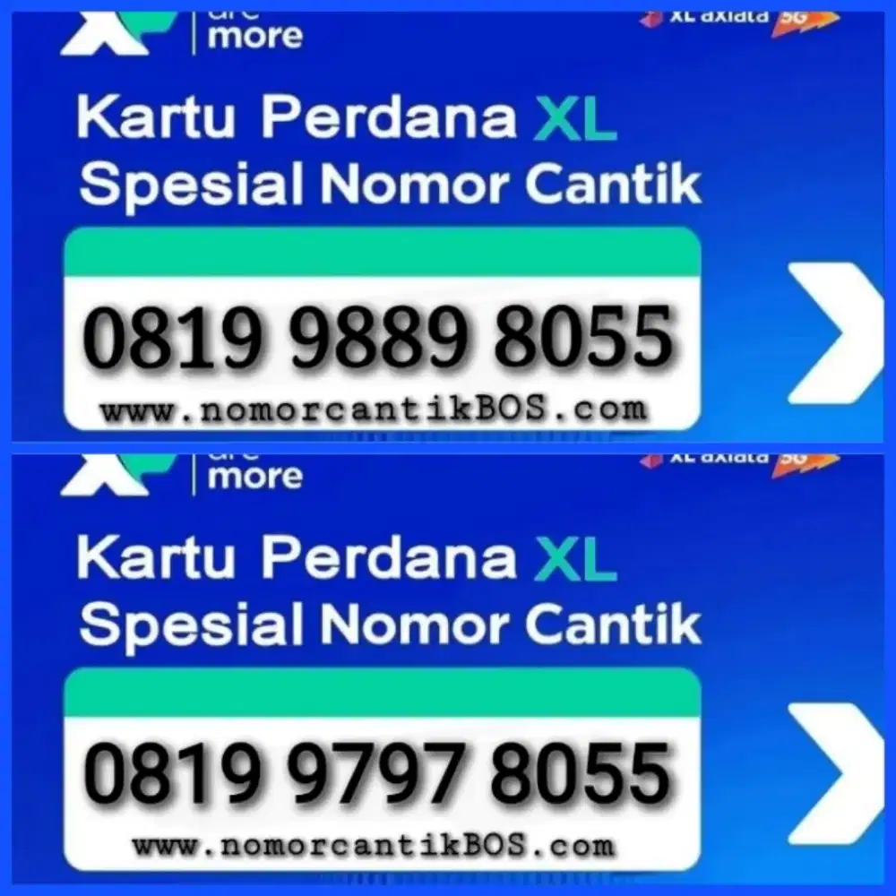 Nomor Cantik XL seri 8055 BOSS RAPI TERBAIK