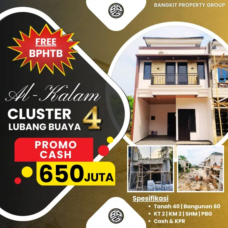 Rumah murah jakarta timur 2 lantai 2 kt 2km cluster