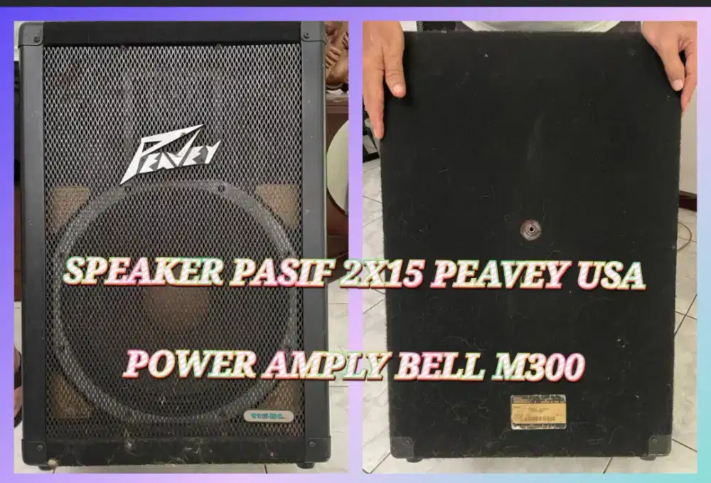 SPEAKER PASIF 15 PEAVEY USA + POWER AMPLY BELL M300