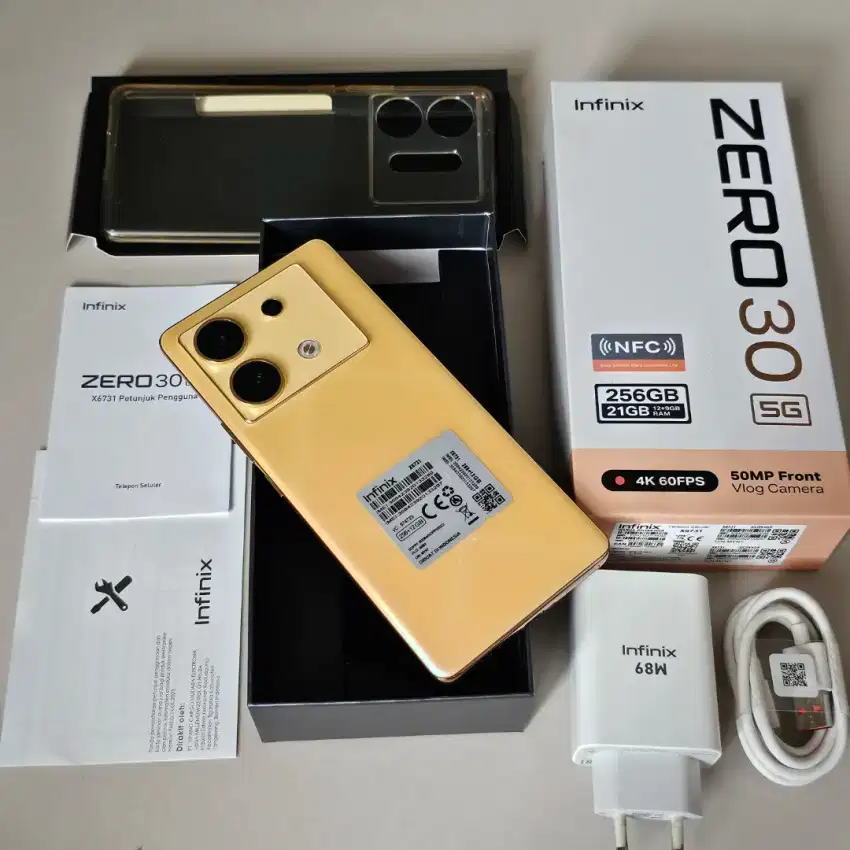Infinix Zero 30 5G Versi  Ram 12GB/256GB Golden Hour Full Original
