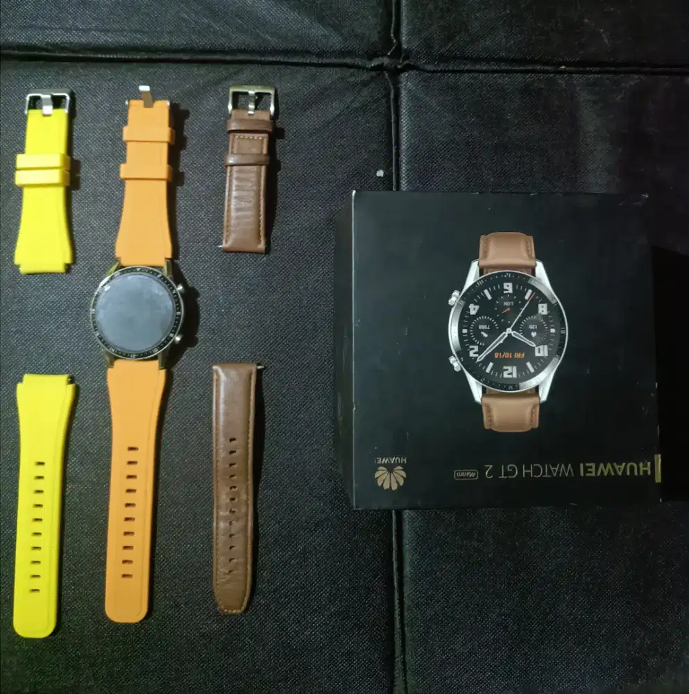 Huawei GT2 46mm silver w/ brown leather