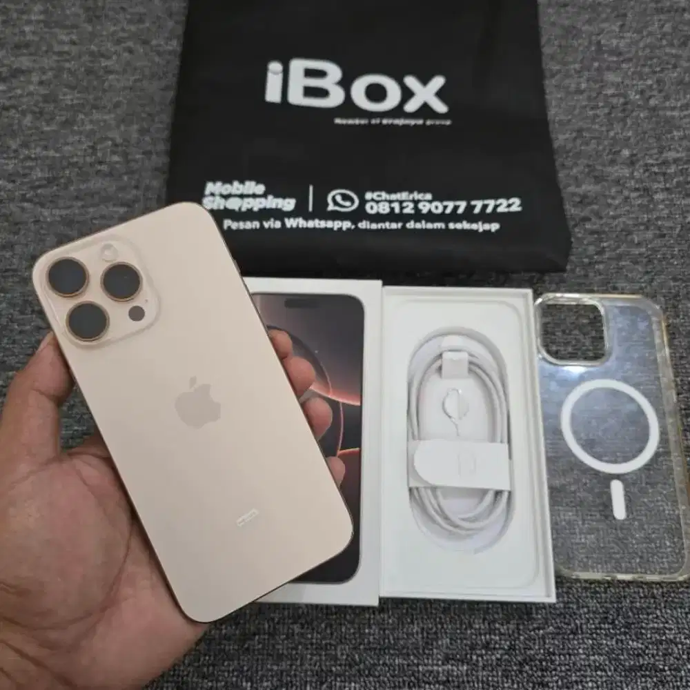iPhone 16 pro max 256GB garansi Resmi iBox