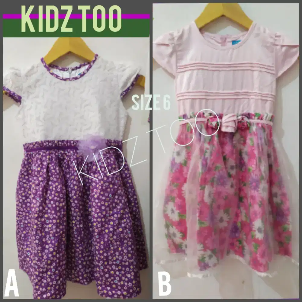 Baju Anak Dress Kidz Too size 6