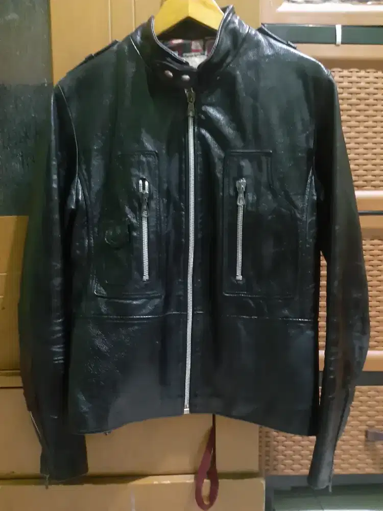 Jaket kulit ITALY M fit L body fit