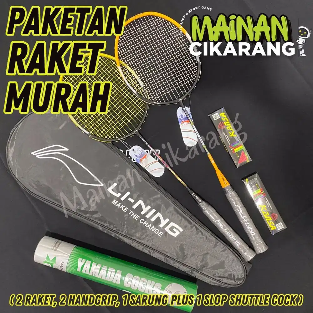 Promo lengkap Raket Li-ning siap main untuk anak / pemula