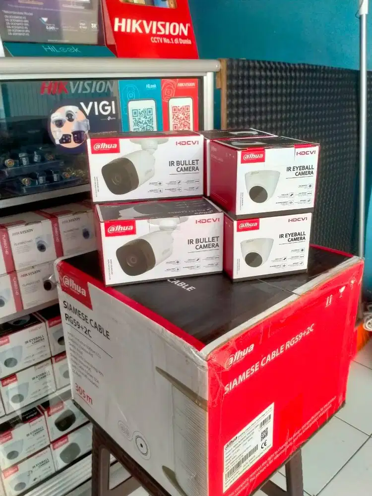Paket cctv 4 camera dahua 2.0 MP 100% berkualitas