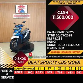 KREDIT TANPA DP BEAT SPORTY CBS TH 2018 BAYAR PAKI CC /PAYLATER
