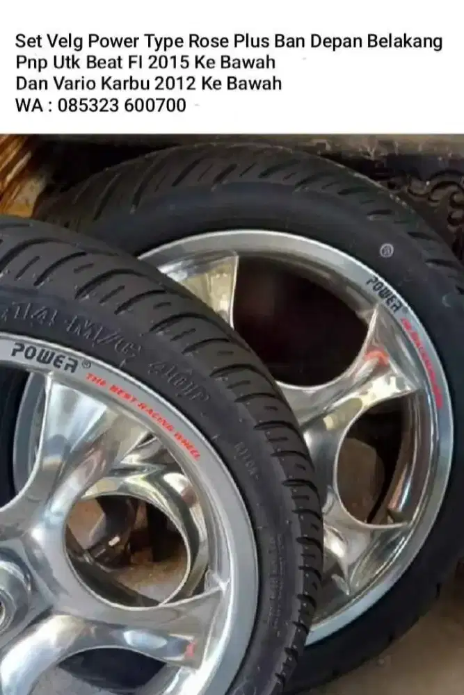 Di Jual Paket Velg Merk Power Rose + Ban Federal