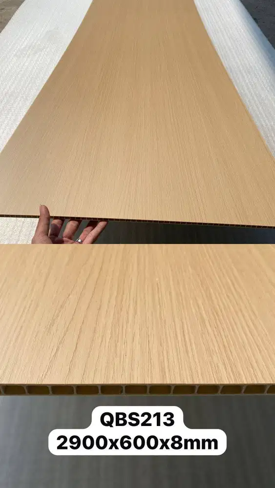 Wallboard WPC Wall 290x60cm board Panel PVC hiasan papan dinding