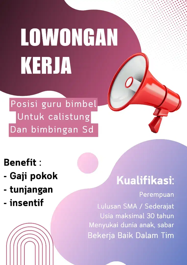 Lowongan guru bimba
