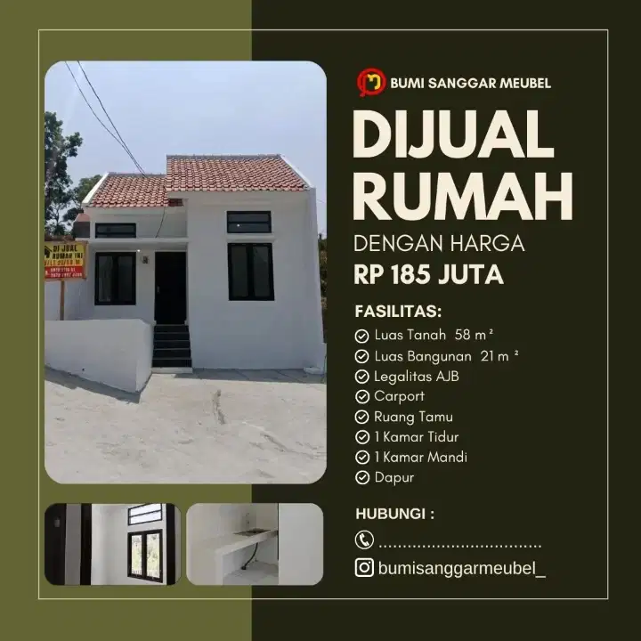 Rumah murah bebas banjir view gunung Manglayang