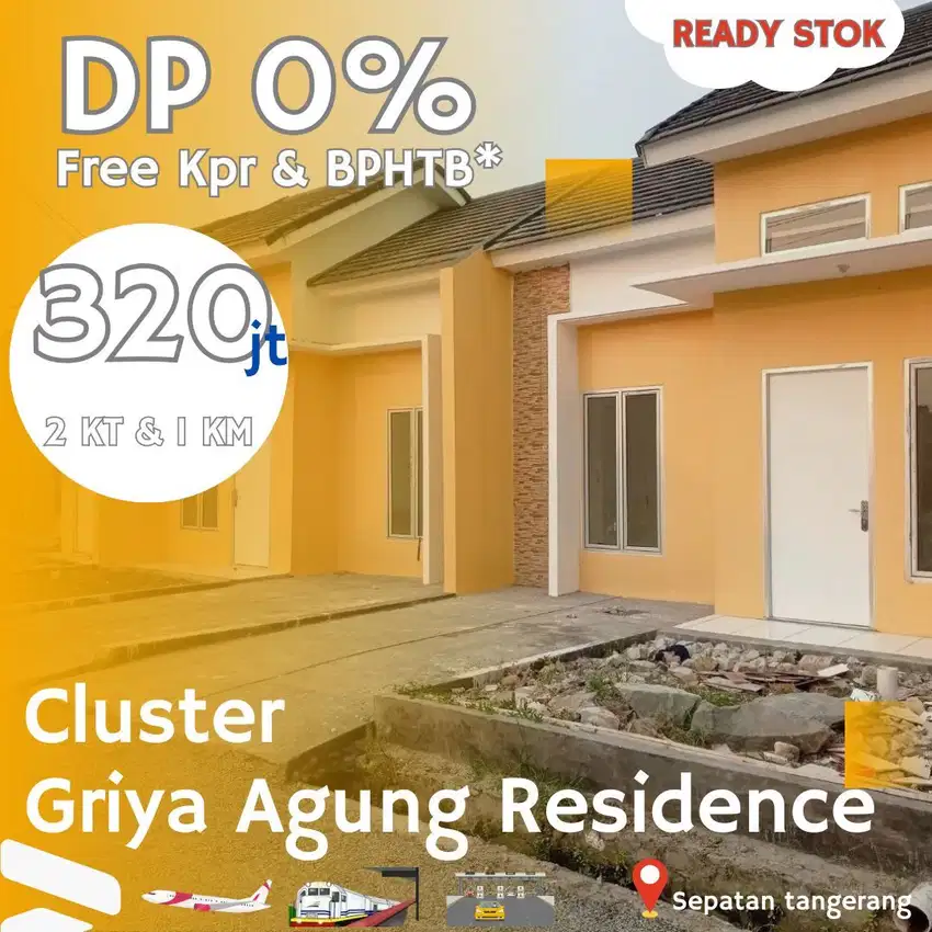 Cluster griya agung residence bayar 2juta akad