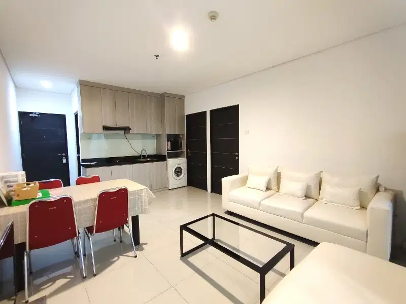 2br midle floor 2 balcony  sangat nyaman dan bersih siap huni.