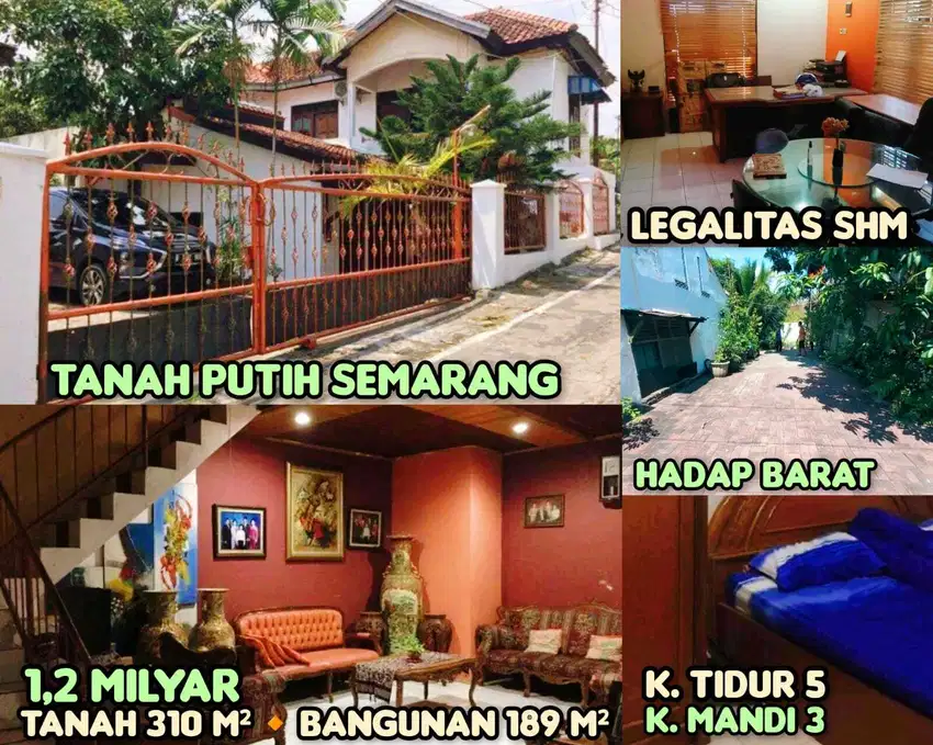 Dijual Rumah Tanah Putih Candisari