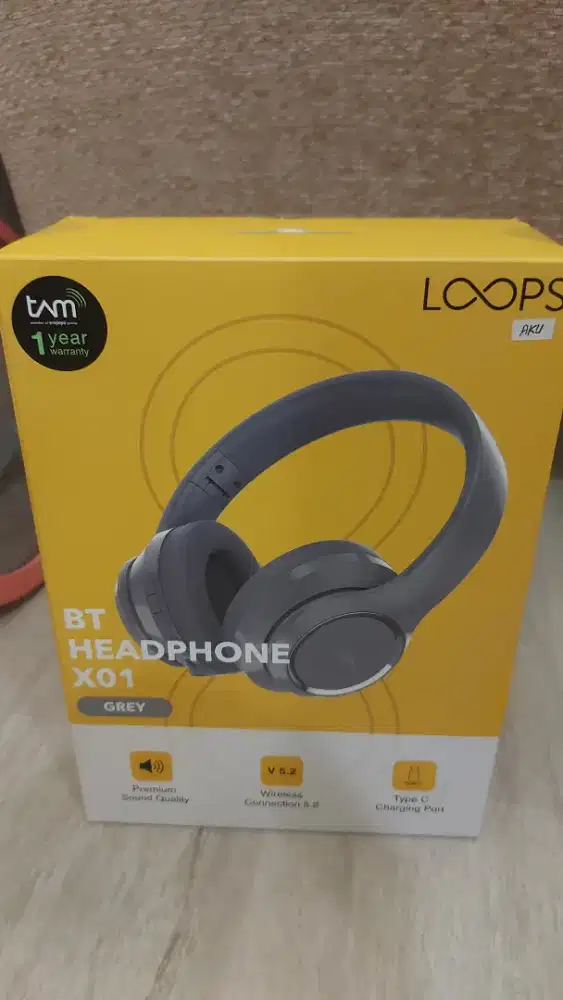 Wireless headset music headphone loops resmi