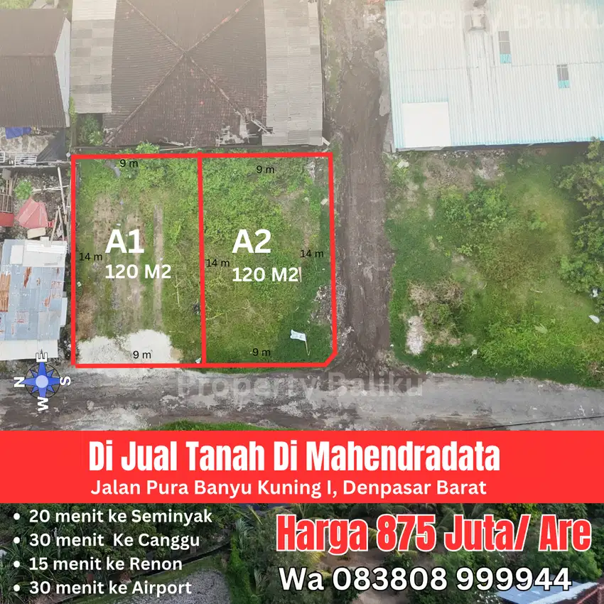 Di Jual Tanah Premium di Denpasar Barat